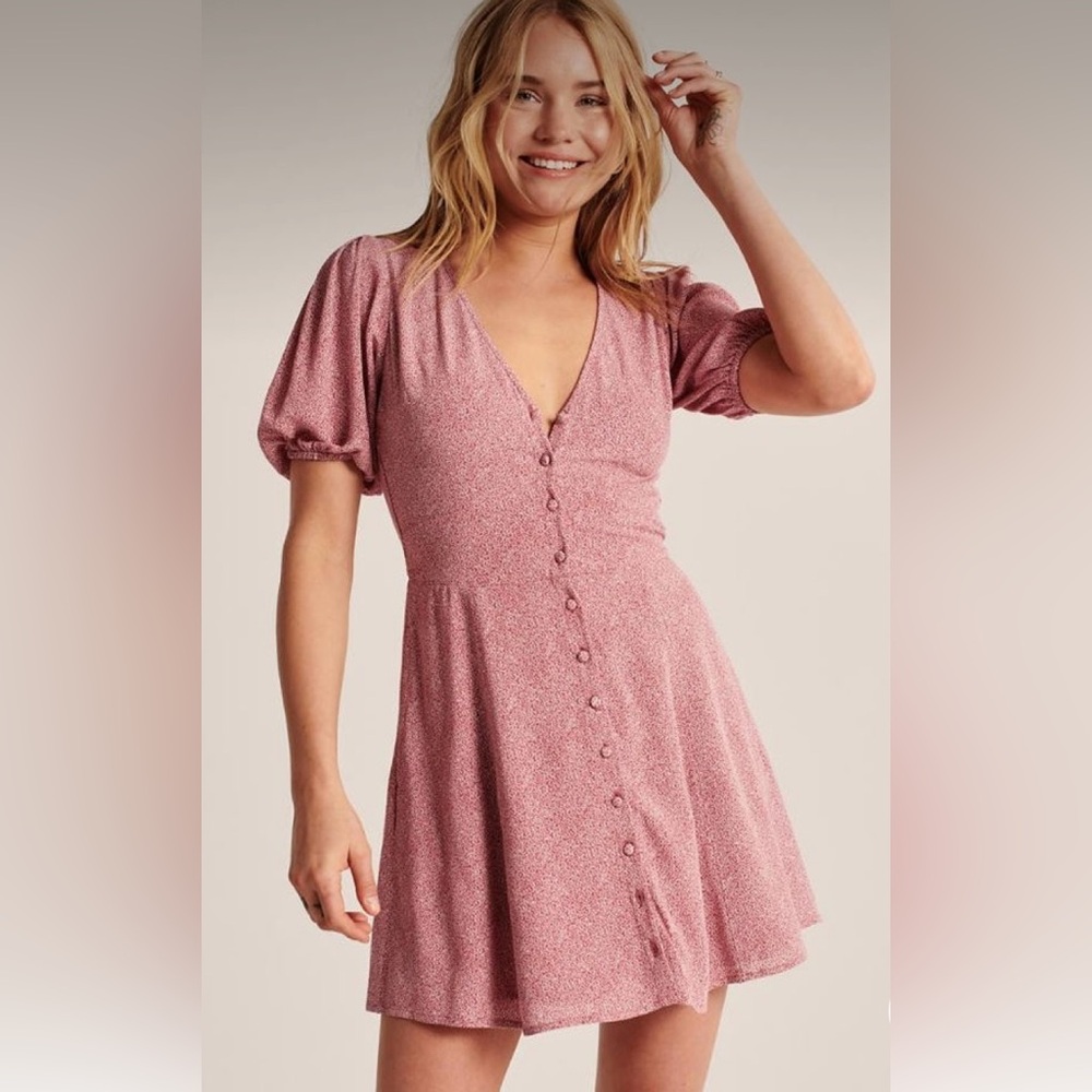 Abercrombie and Fitch Floral Pink Dress